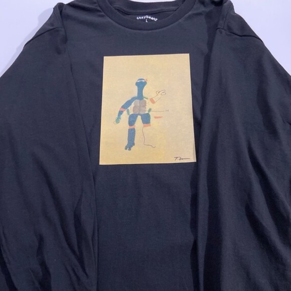 Art On Fabric Ninja Turtles Long Sleeve Crewneck - Picture 3 of 5